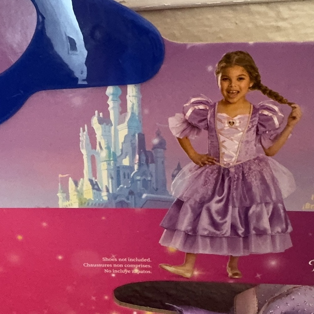 Disney Girls Halloween Costume M 7-8 Pink Purple Dress - Picture 3 of 3